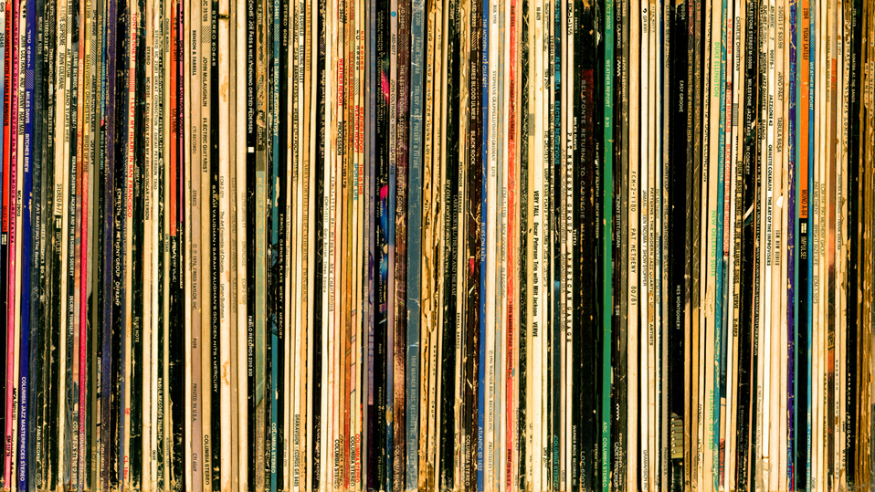 A collection of vinyl records