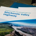 A handout document provided on June 27, 2018 provides an overview of the NWT's plan to build the Mackenzie Valley Highway