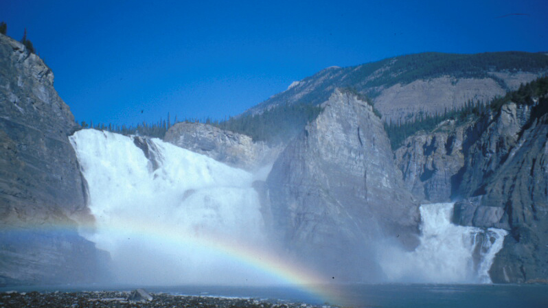 Náįlįcho (Virginia Falls) is one of the most popular destinations on the Nahanni River. Nearly 1300 people visit the site annually. Photo: Parks Canada