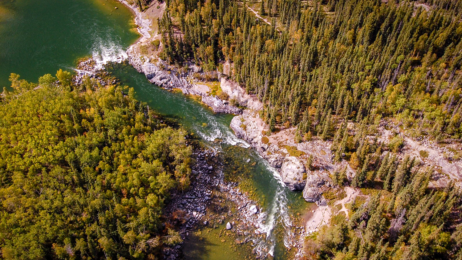 Tartan Rapids, near Yellowknife - Paul Vecsei-NWT Tourism