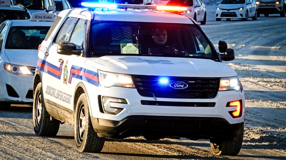 A Yellowknife municipal enforcement vehicle is pictured in December 2018