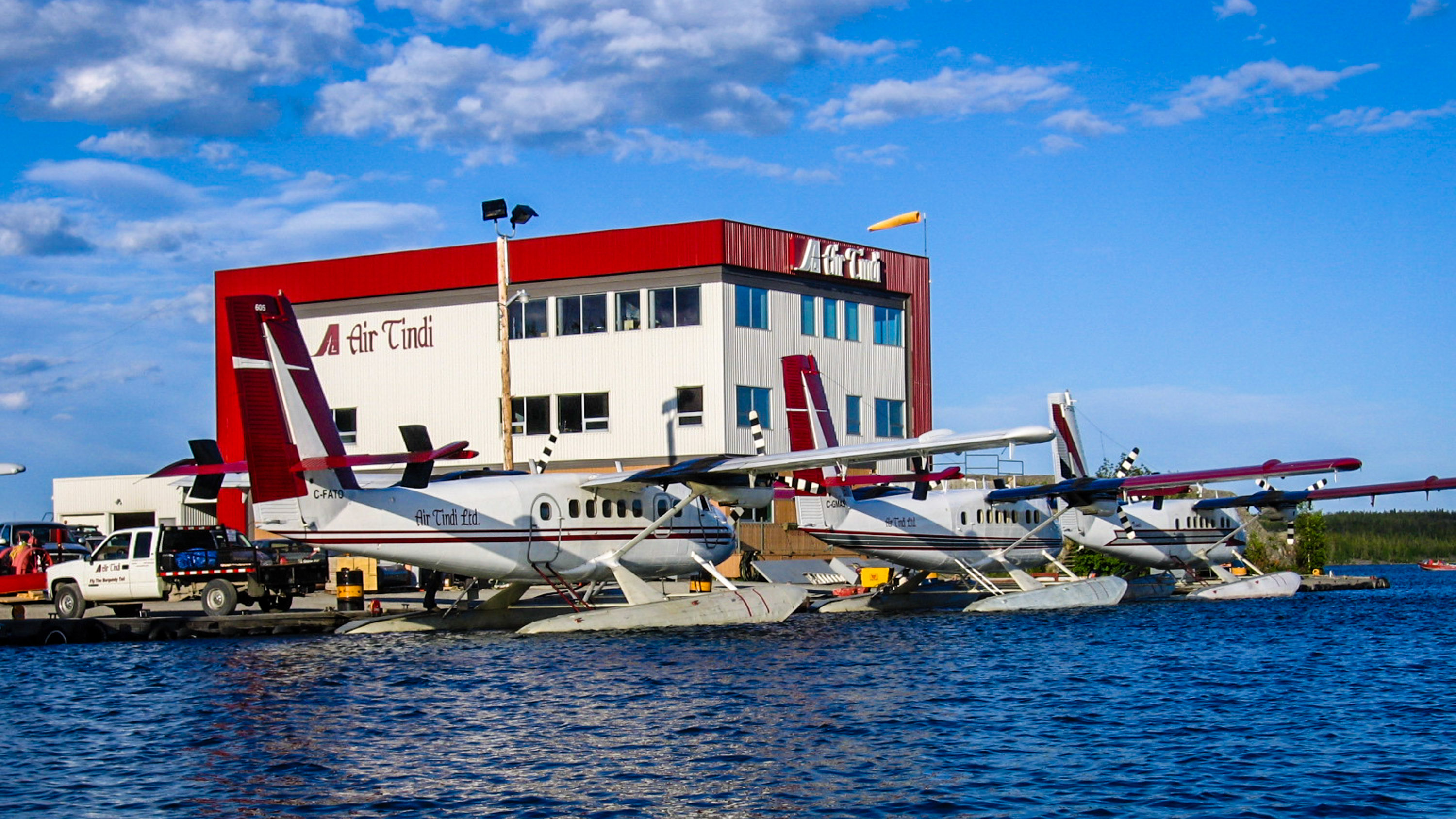 A file photo of the Air Tindi float base in summer