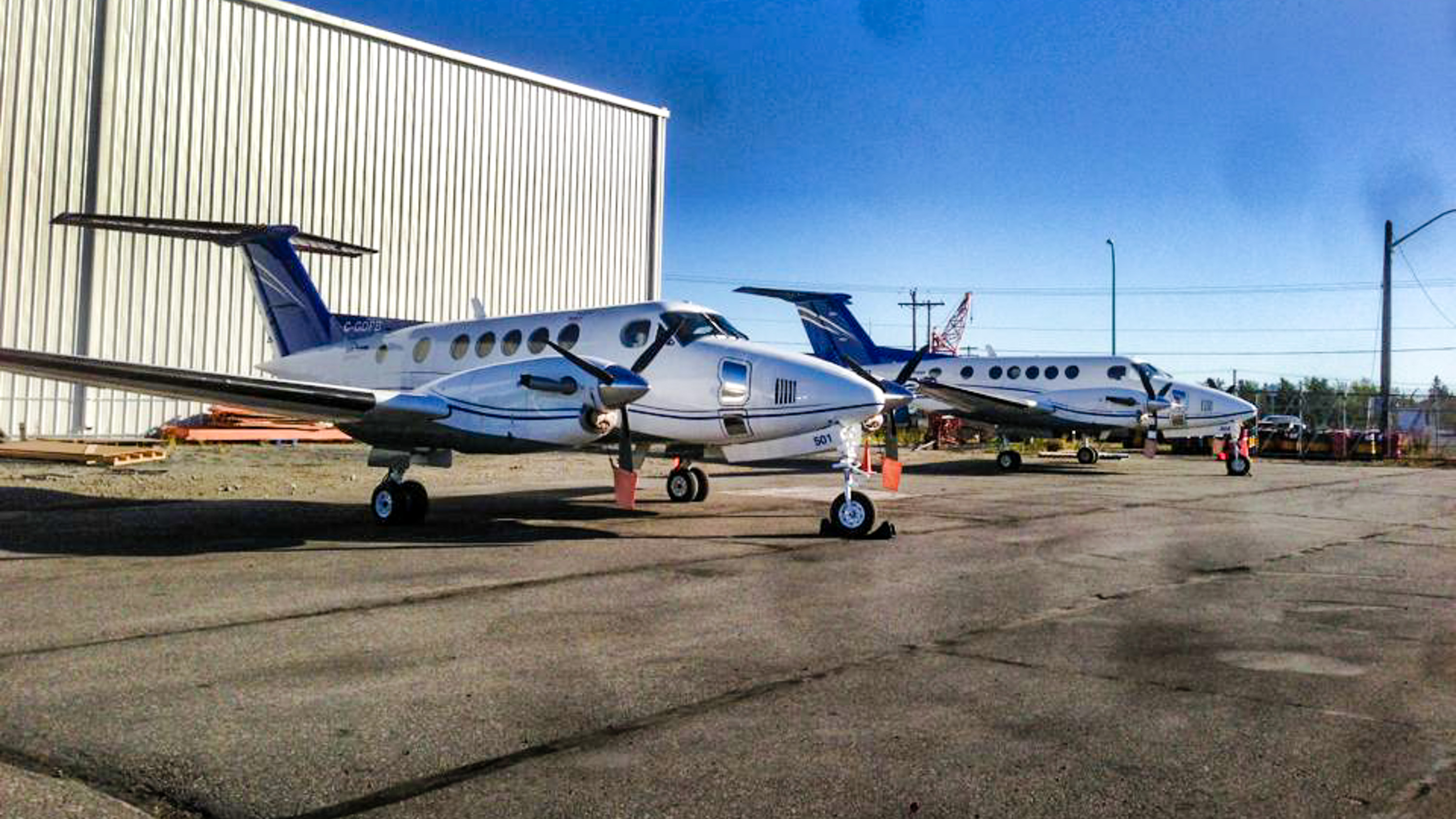 Air Tindi King Air 200 aircraft pictured on the tarmac in a 2013 post to the airline's Facebook page