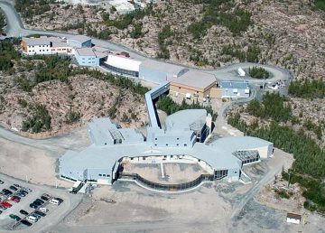 An aerial view of Yellowknife's North Slave Correctional Complex