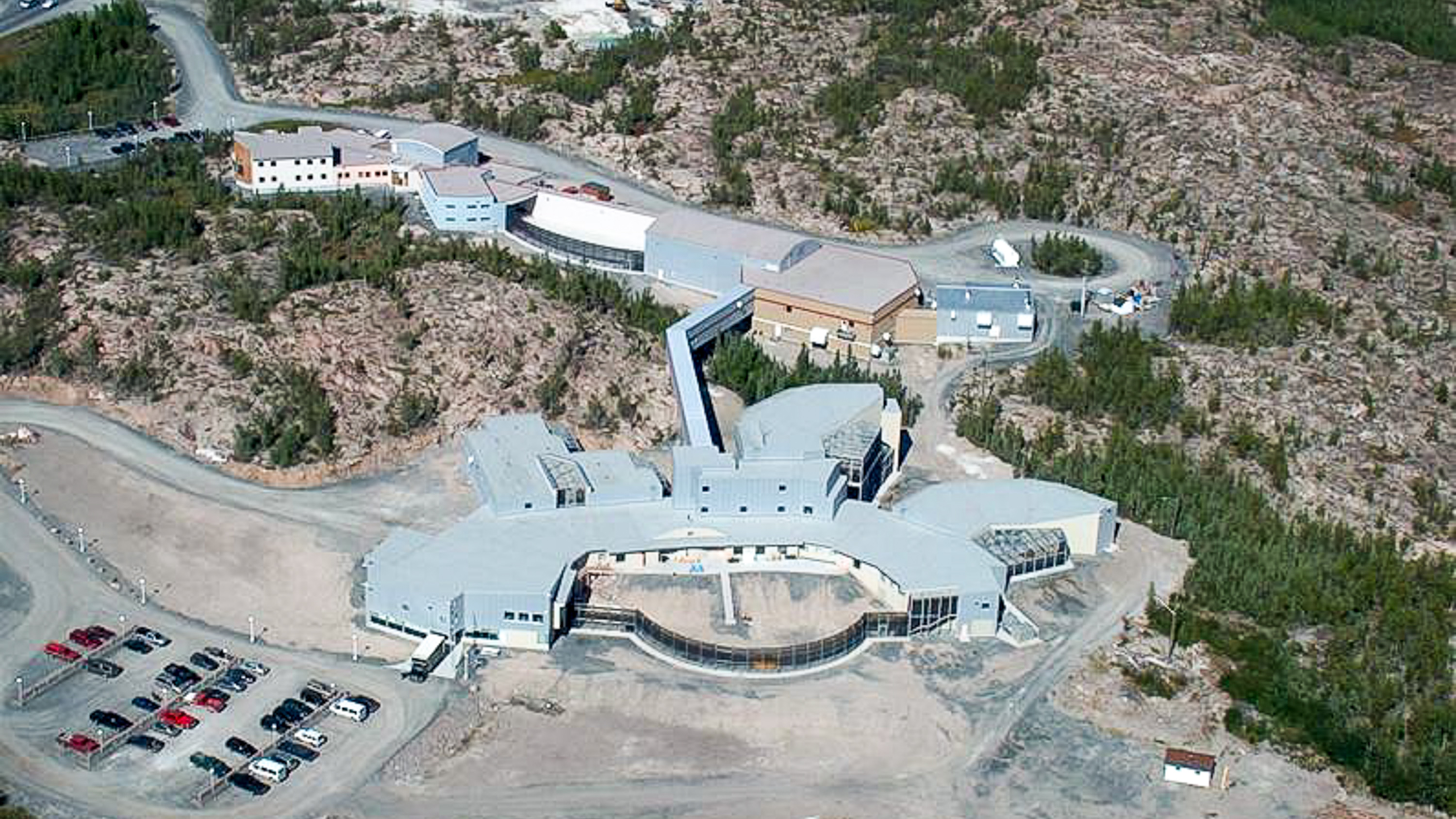 An aerial view of Yellowknife's North Slave Correctional Complex