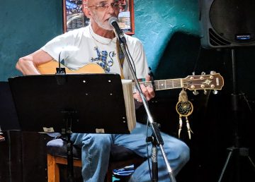 Jim Taylor plays at the Black Knight Pub in Yellowknife
