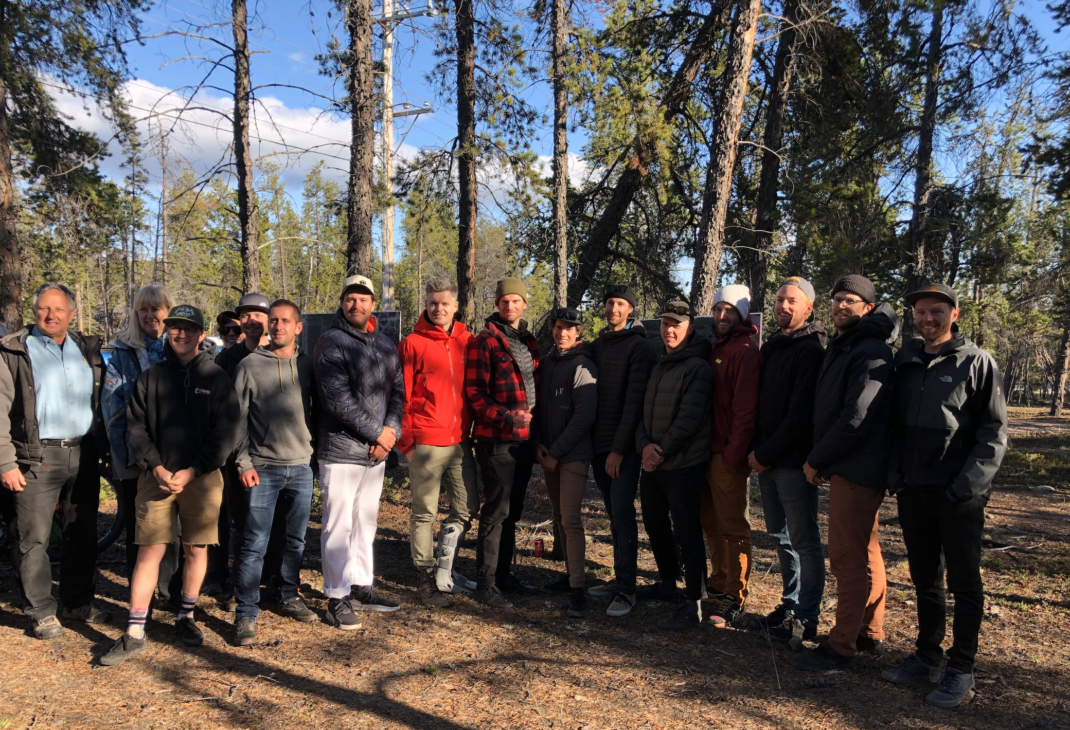 Members of the Ride of Your Life team at a party to celebrate finishing their ride