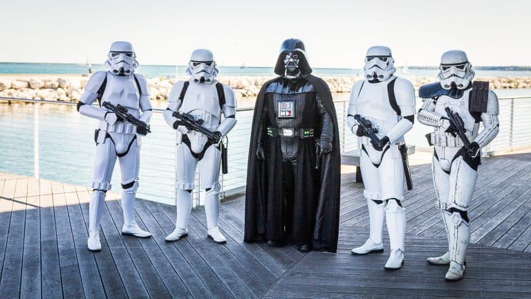 Members of the 501st Legion are pictured at an event in the United States