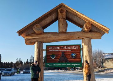 A submitted photo of the new Fort Simpson welcome sign. Kevin Corrigan/Village of Fort Simpson