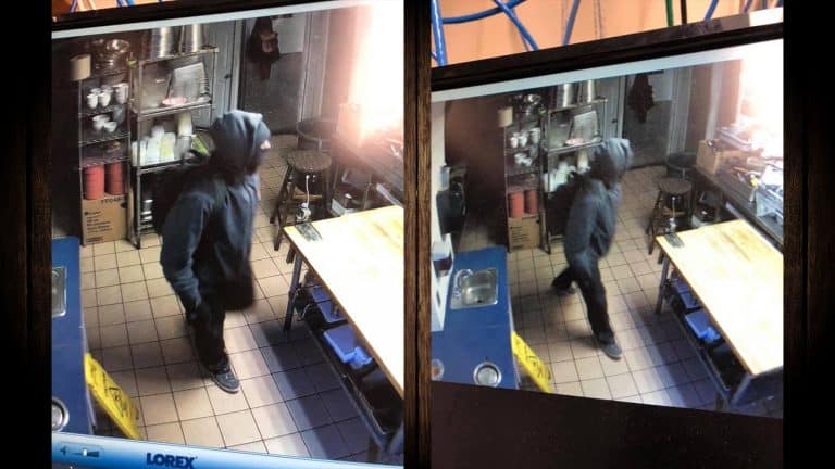 Yellowknife's Monkey Tree Pub captured these images reportedly showing a suspect breaking into the building on January 17, 2020