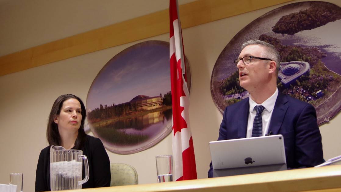 Jennifer Young, left, and John MacDonald