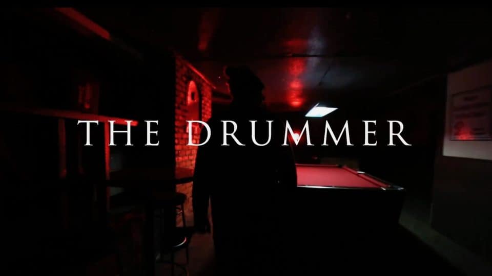 A still from the trailer for Dead North 2020 movie The Drummer