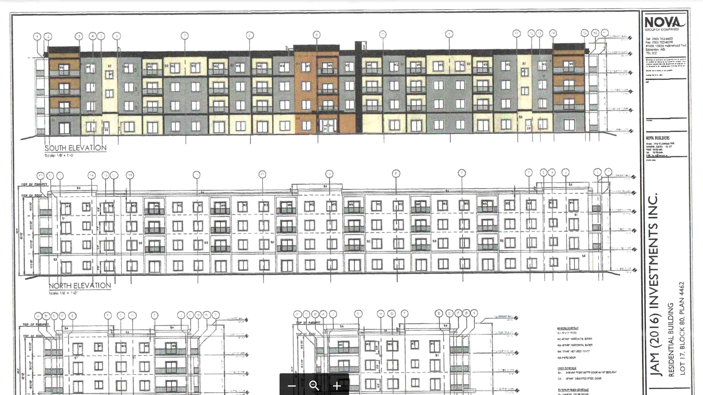 A schematic for a new apartment building at Bartram Court, as circulated by the City of Yellowknife to nearby residents