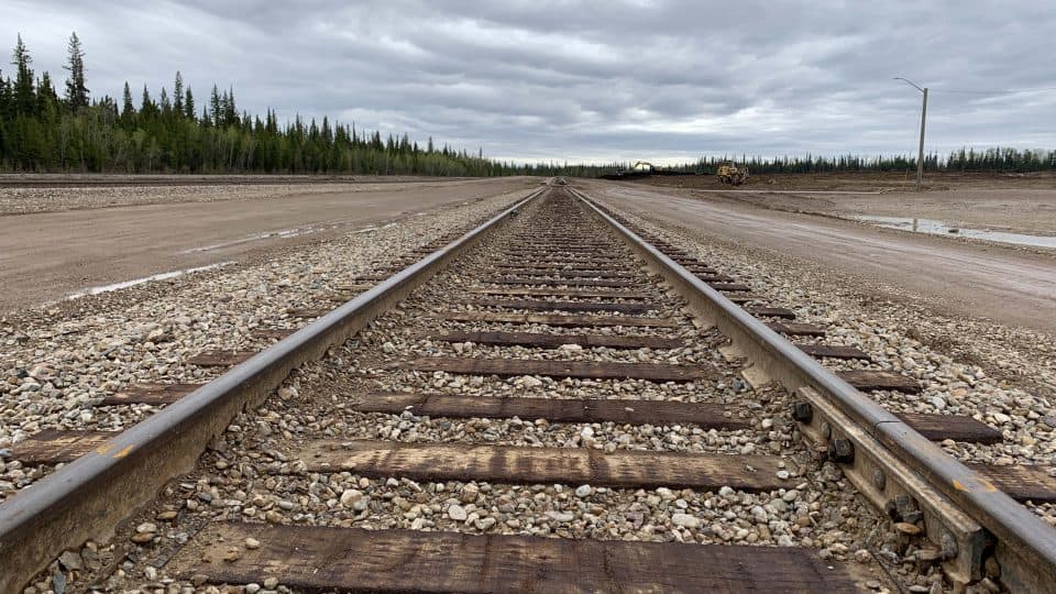 The Enterprise rail yard in 2020. Sarah Pruys/Cabin Radio