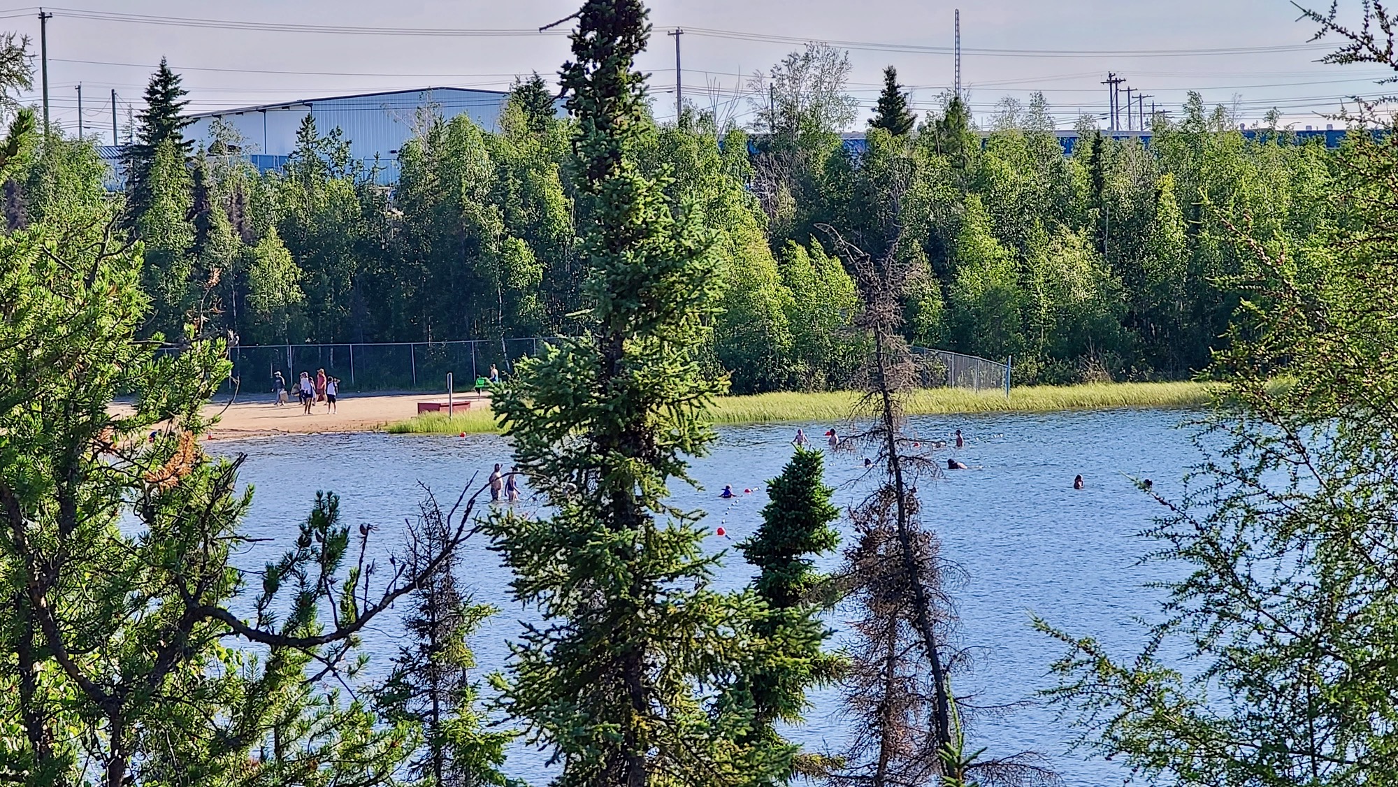 Yellowknife's Fred Henne beach in July 2020