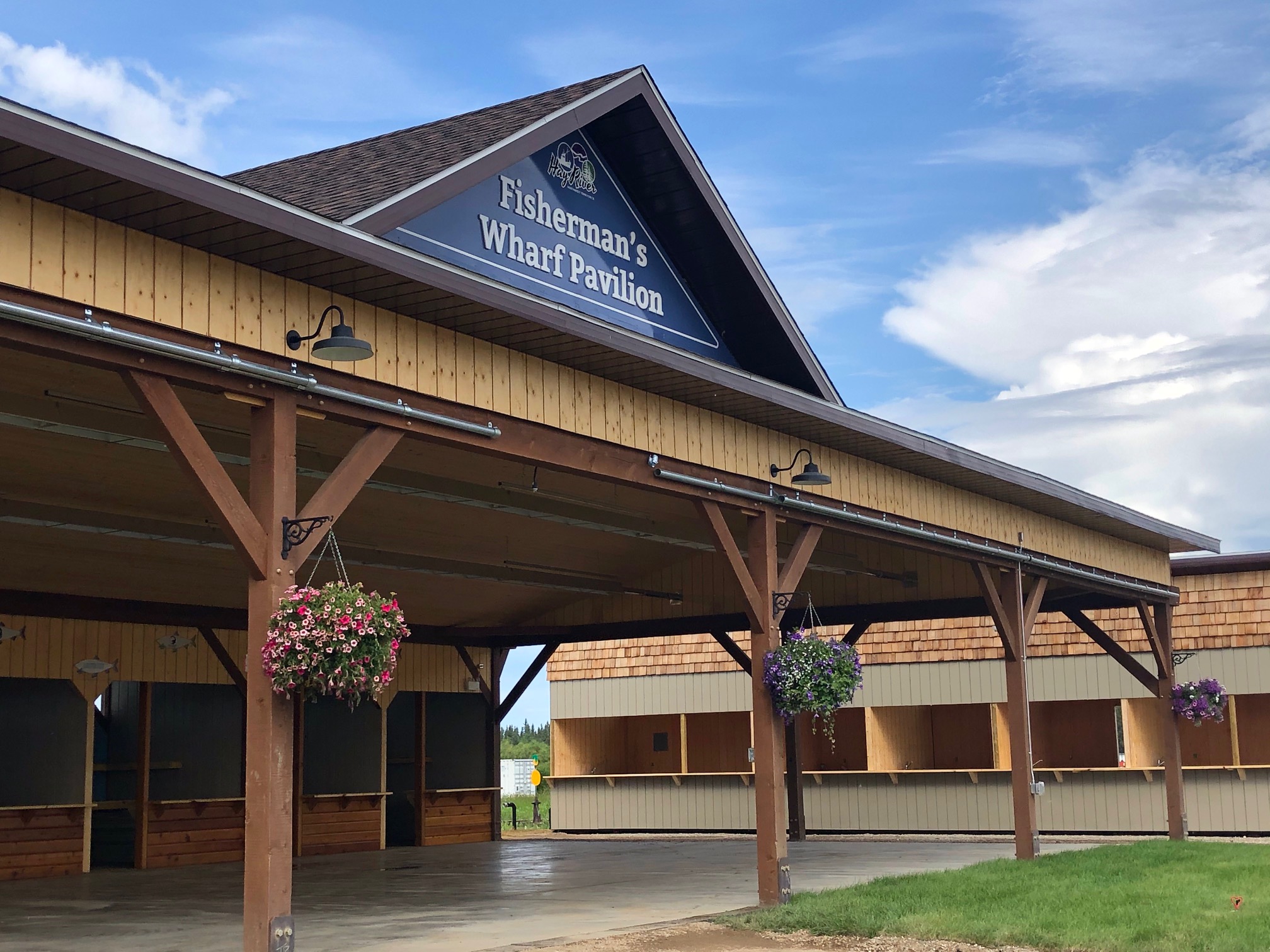 The new pavilion in Hay River is ready for vendors starting August 1 at the Fisherman's Wharf