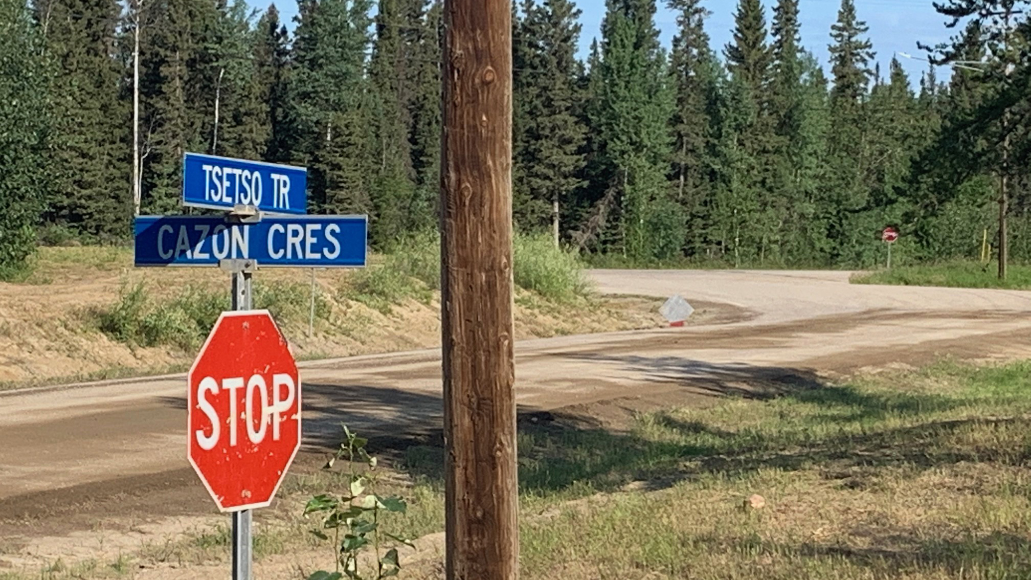 Tsetso Trail, a territorial-owned roadway, will be the only section of road – 500 feet – that won't get chipsealed under the village of Fort Simpson's $42-million project
