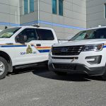 A file photo of Yellowknife RCMP vehicles