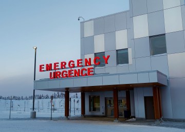 The Stanton Territorial Hospital emergency entrance