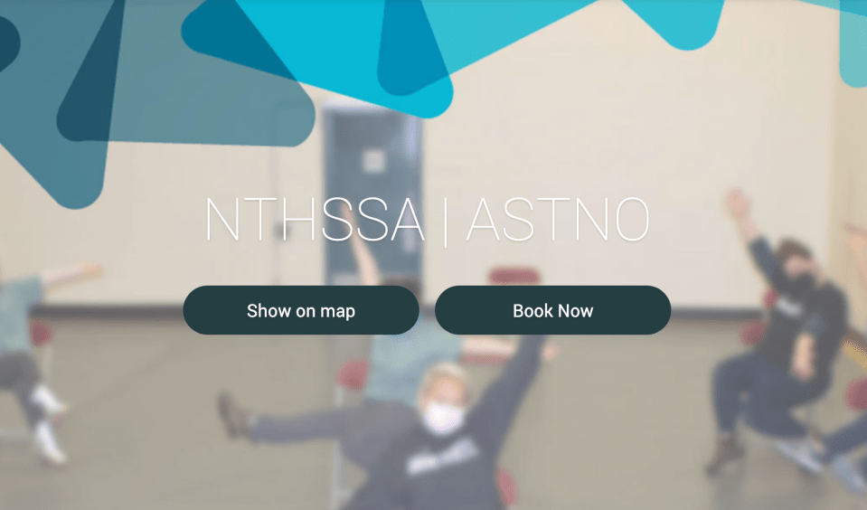 A screengrab of the NWT health authority's online booking system for vaccination against Covid-19