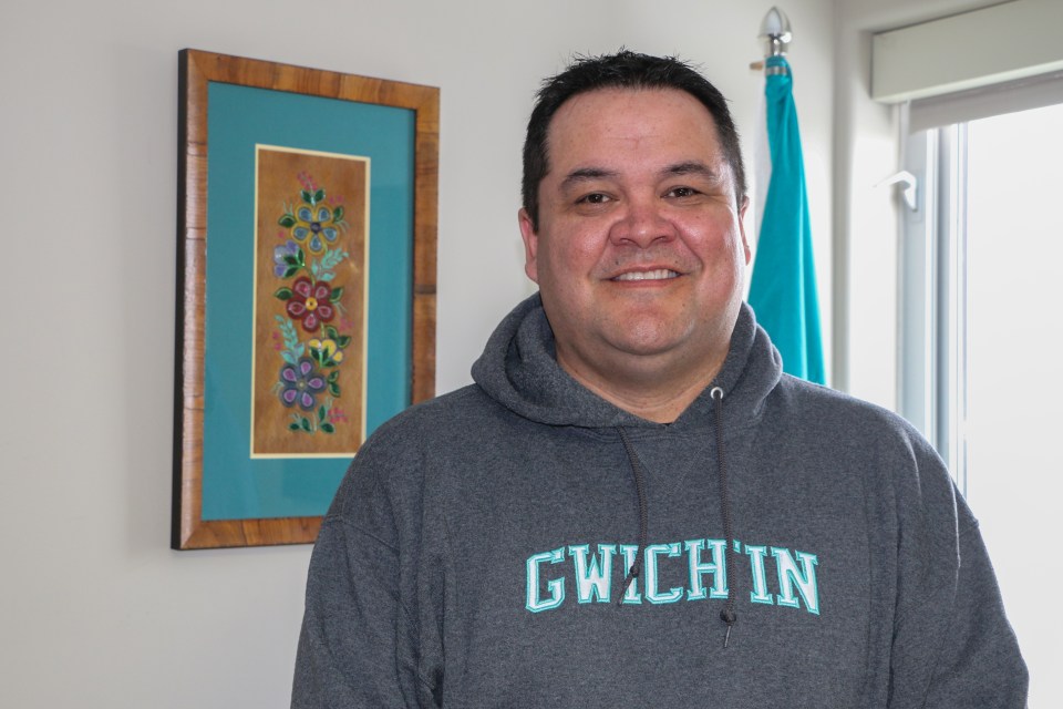 Grand Chief Ken Kyikavichik of the Gwich'in Tribal Council in his Inuvik office
