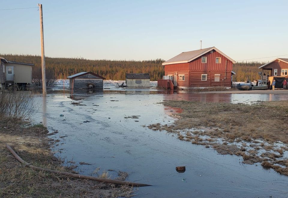Fort Good Hope remains on flood watch as ice break-up threatens the community with flooding