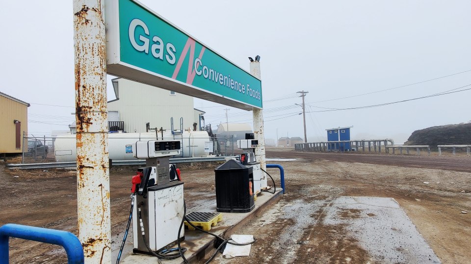A gas bar in Tuktoyaktuk
