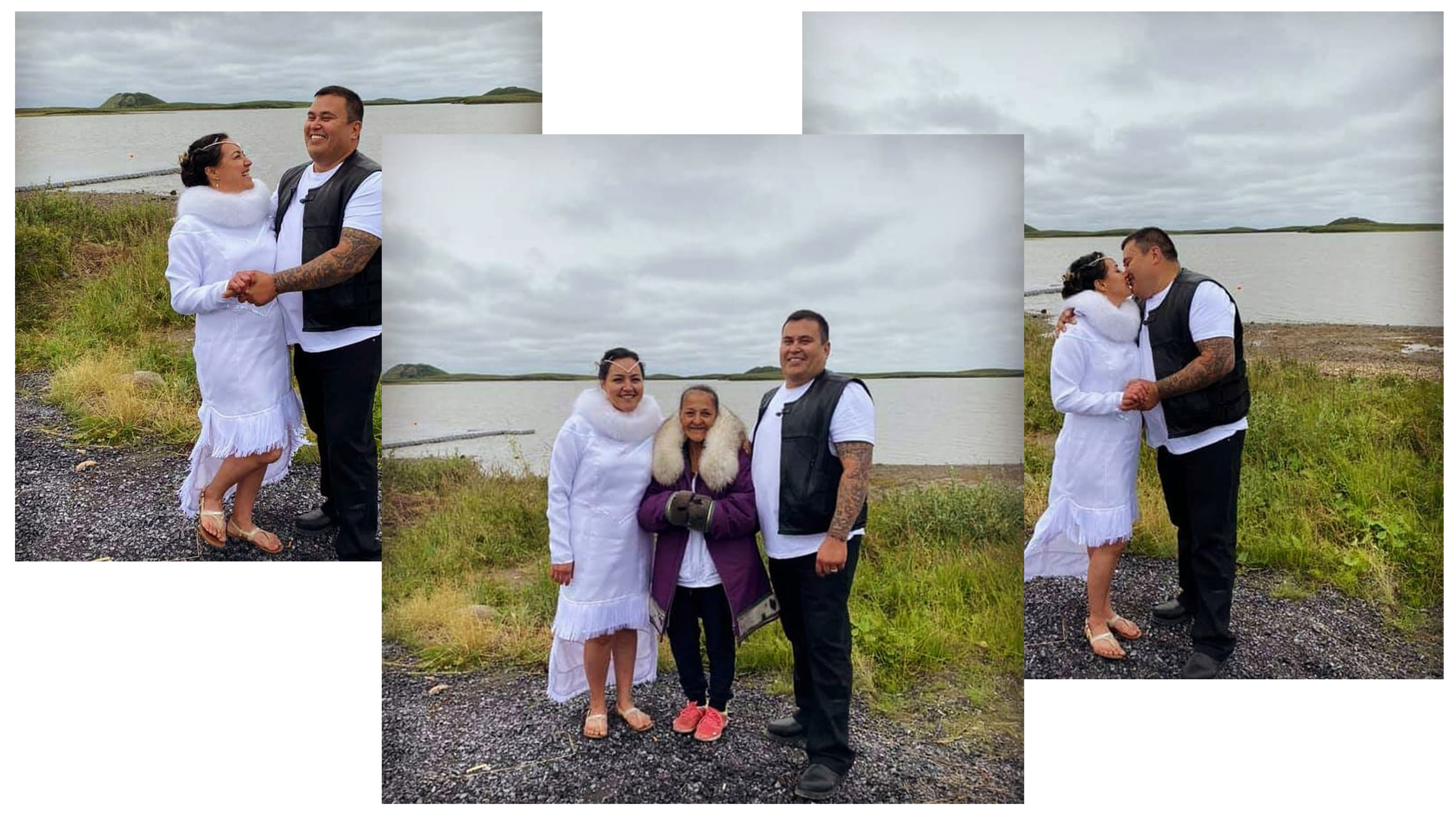 Erica and Kelly Donavan wed on August 2 in Tuktoyaktuk