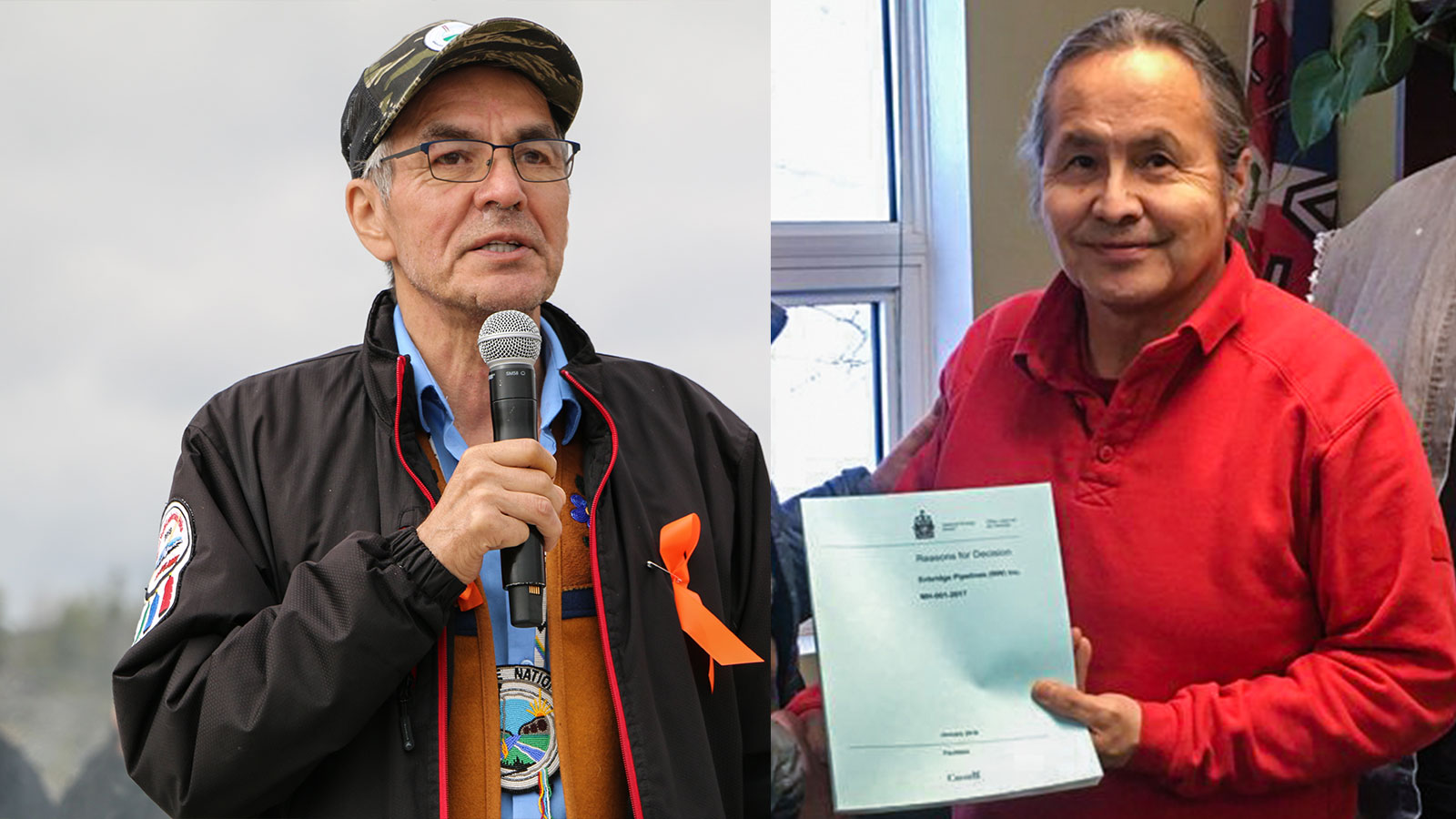 Norman Yakeleya, left, and Gerald Antoine