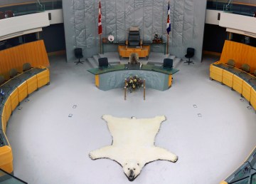 The chamber of the Legislative Assembly of The Northwest Territories. Jaahnlieb/Dreamstime