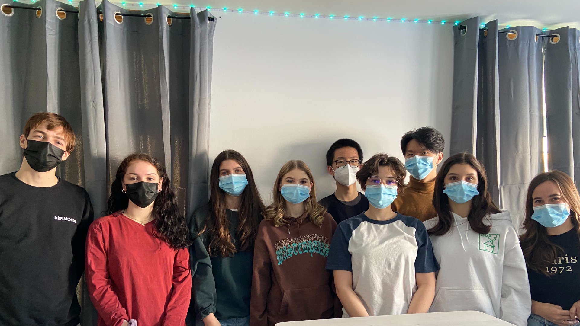 Team Auradis, high school students from Montreal who helped renovate Home Base YK youth dorms