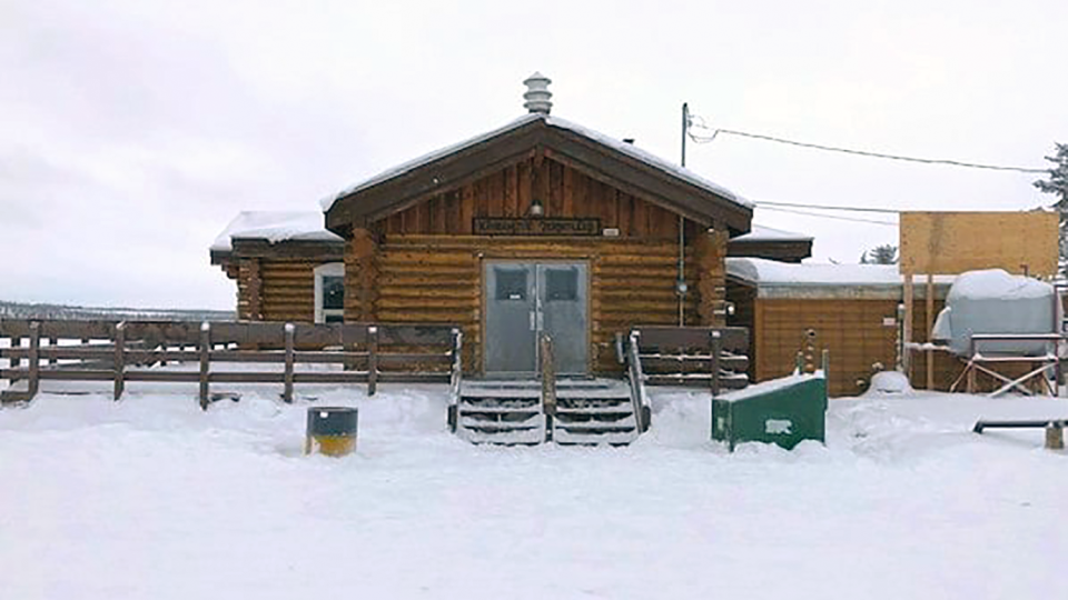 Colville Lake's one-room school. Photo:
