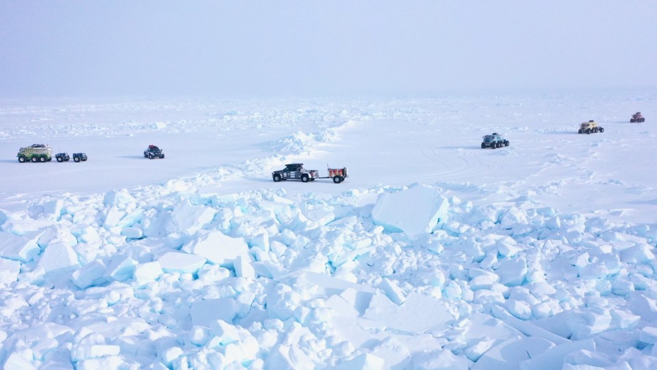 A TransGlobal Car Expedition image of the test drive to Resolute