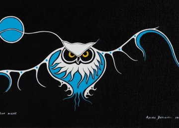 Blue Night, a 1982 painting by Archie Beaulieu