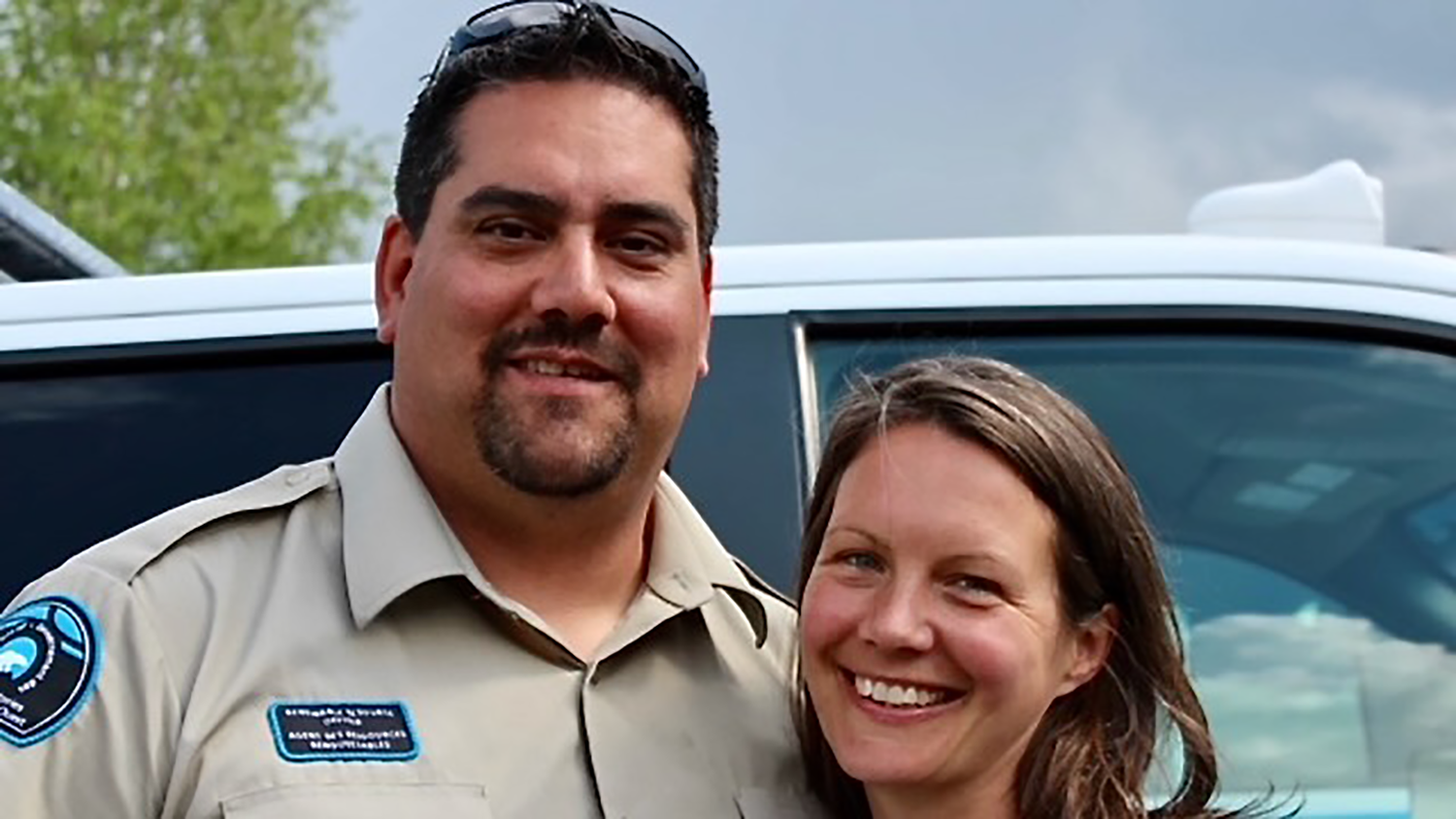 Adrian Lizotte with wife Amy