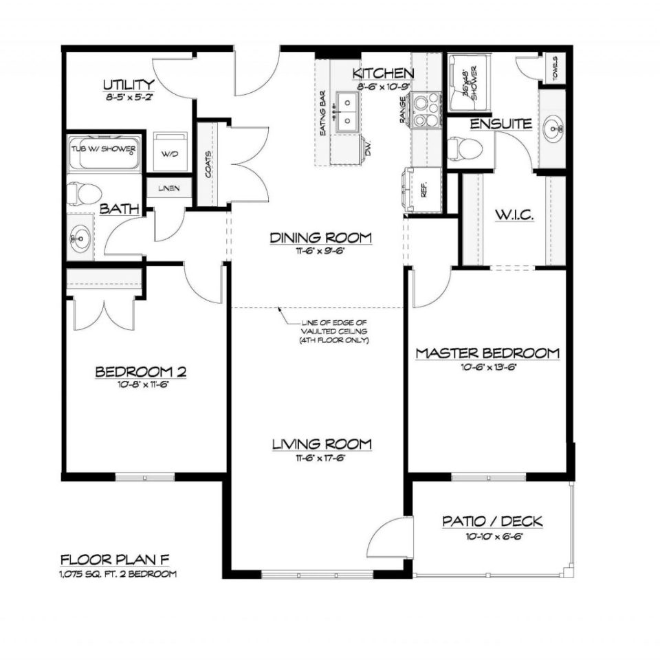Floor plan for a two-bedroom unit in an upcoming apartment complex in Hay River. Source: Rowes.ca