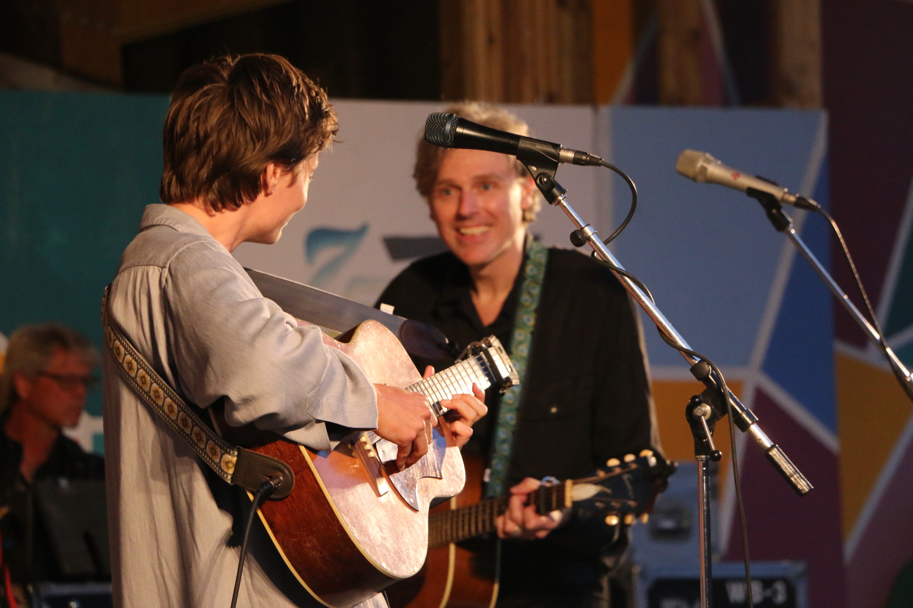 Mo Kenney joined Joel Plaskett on the main stage to close out the show