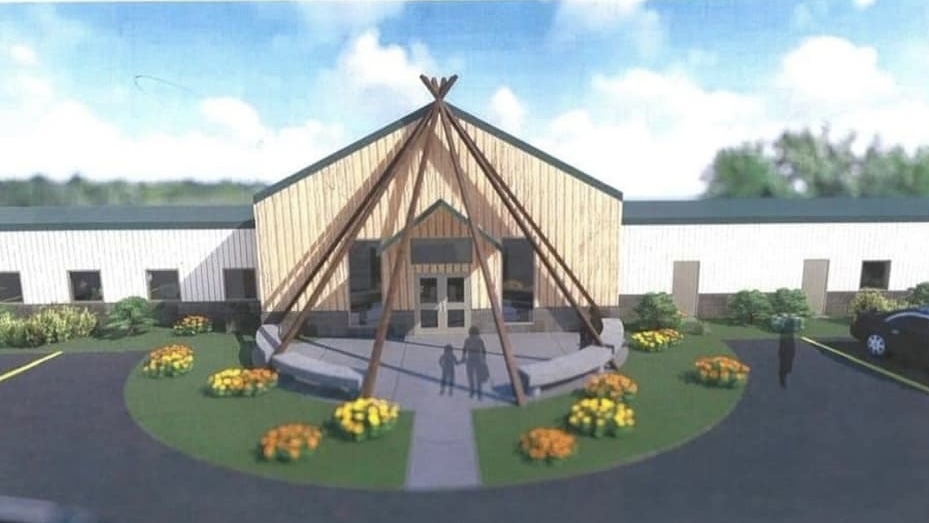 A rendering of Fort McPherson's proposed cultural wellness centre as uploaded to the Teetl'it Gwich'in Band Council's Facebook page