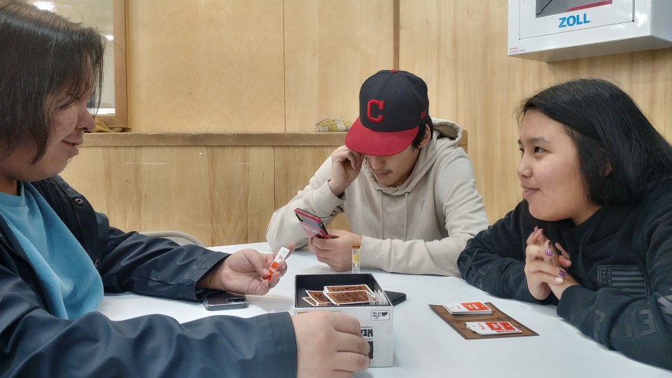 Inside the House of Hope on a recent evening