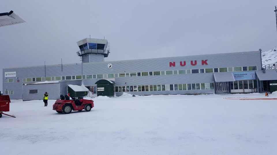 An air terminal in Nuuk, Greenland, in 2016