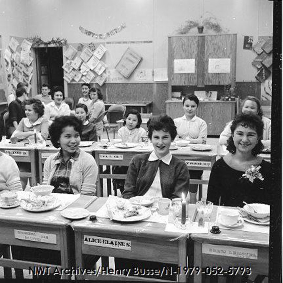 A Christmas meal at St Pat's in the 1960s