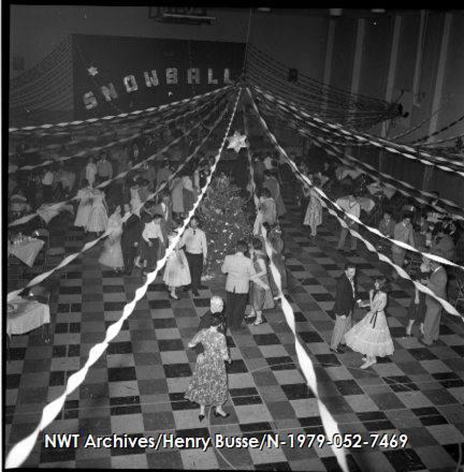 A 1957 Yellowknife school Christmas dance