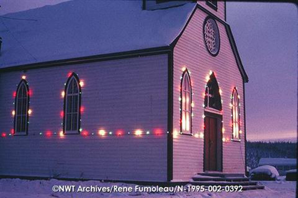 Fort Good Hope's church in 1969