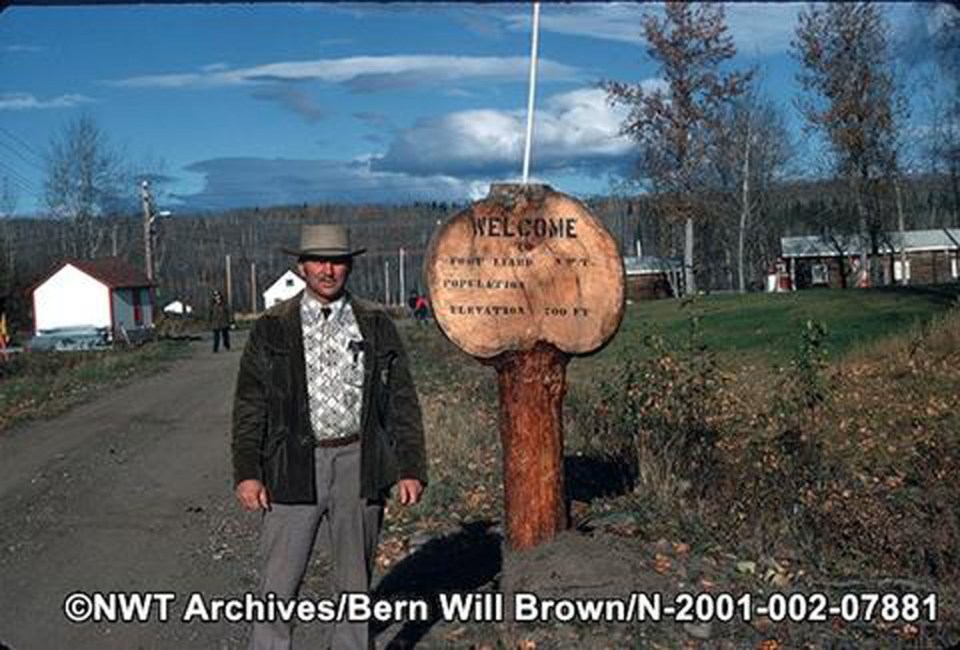 Father Bern Will Brown in Fort Liard in 1973