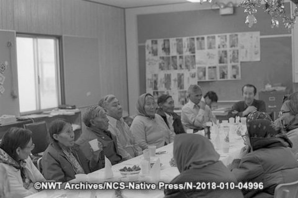 Christmas dinner at the Tree of Peace in 1977