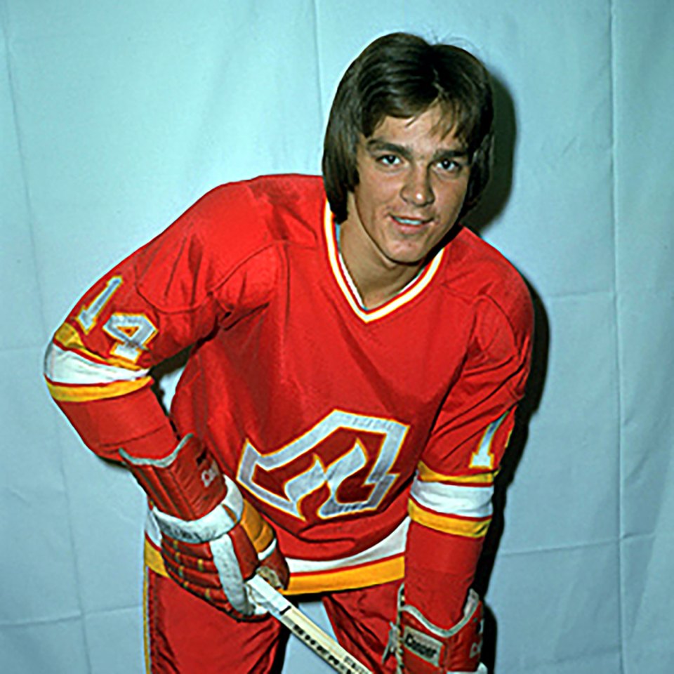Vic Mercredi in an Atlanta Flames uniform is seen in a photo published by Sport North