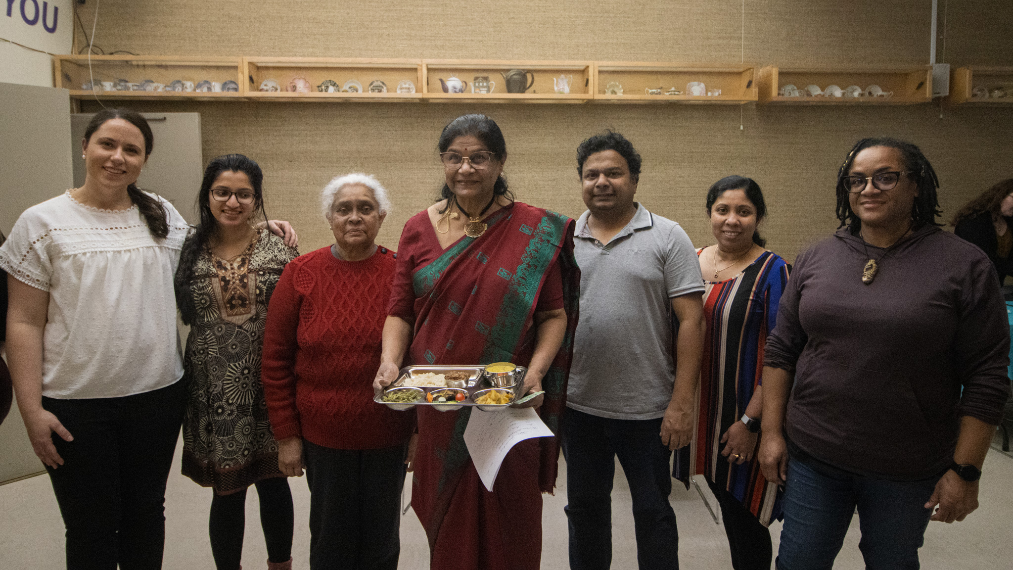 Janaki Balakrishnan (centre) and organizers of Thai Pongal in Yellowknife