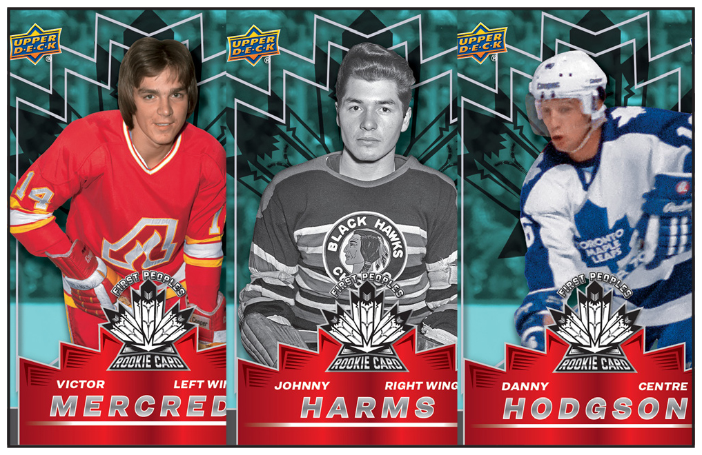Examples of hockey cards in the newly produced set