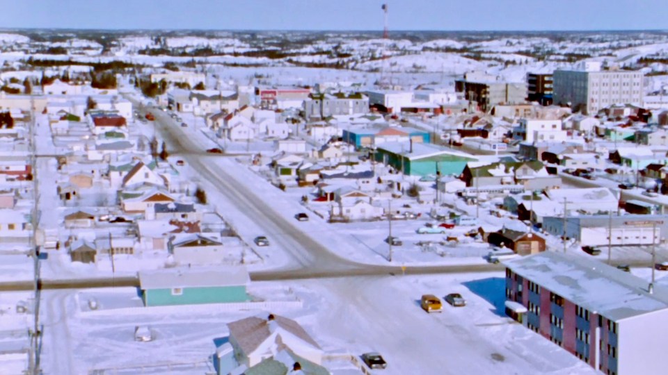 A view of Yellowknife in 1970