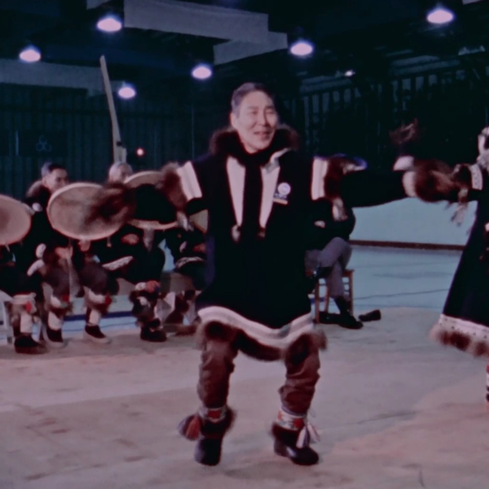 A dancer from Aklavik at the 1970 Arctic Winter Games. First Arctic Winter Games/National Film Board of Canada